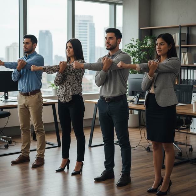 A group of people holding hands together

AI-generated content may be incorrect.